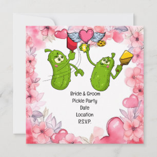 Save The Date Pickleball Enregistrer la date Mariage Drôle invit