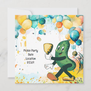 Save The Date Pickleball thème fête d'anniversaire