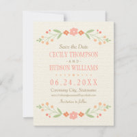 Pink Country Floral Mariage