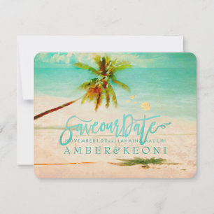 Save The Date PixDezines Beach/Ocean/Palm Tree/Save the Date