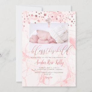 Save The Date PixDezines BÉNÉFICIE CET ENFANT, FAUX OR ROSE
