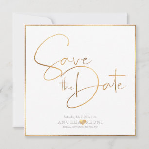 Save The Date PixDezines DELICATE LOVE FAUX OR BOTANICA