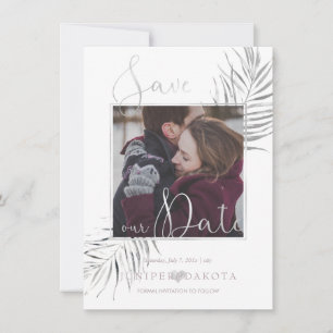 Save The Date PixDezines DÉLICATER L'AMOUR+PALMIERS