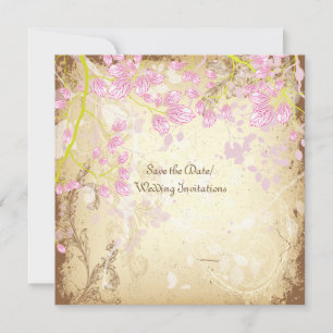 Save The Date PixDezines DO-IT-YOURSELF vintage+floral
