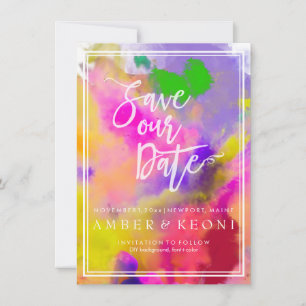 Save The Date PixDezines Enregistrer la date/Couleur Exécuter/Ar