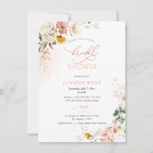 Save The Date PixDezines H2 Jardin de fleurs d'automne Mariage