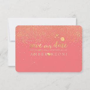 Save The Date PixDezines Taches Faux Or/Save Date/DIY Couleur
