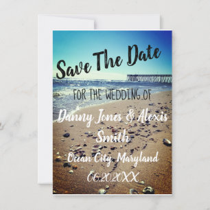 Save The Date Plage Enregistrer La Date