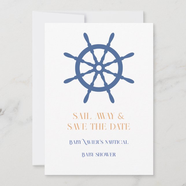 Save The Date Plage nautique Sail Away (Devant)