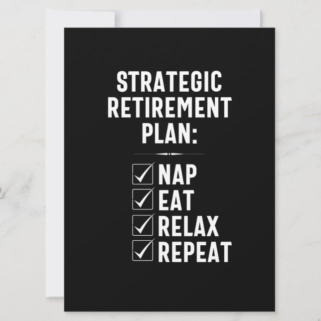 Save The Date Plan stratégique de retraite - Conduite d'un trava (Devant)