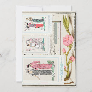 Save The Date Plaques de mode françaises d'antiquité et calendri