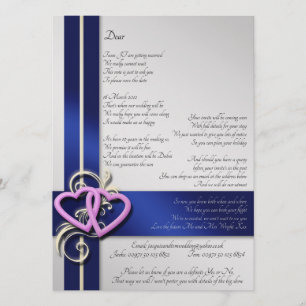 Save The Date Poème personnalisé Enregistrer la date