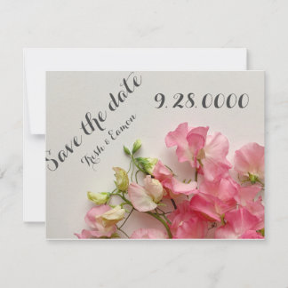 Save The Date Pois doux rose frais