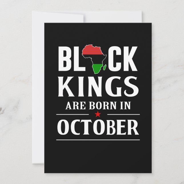 Save The Date Poison de Birthday | Black Kings Are Born In octob (Devant)