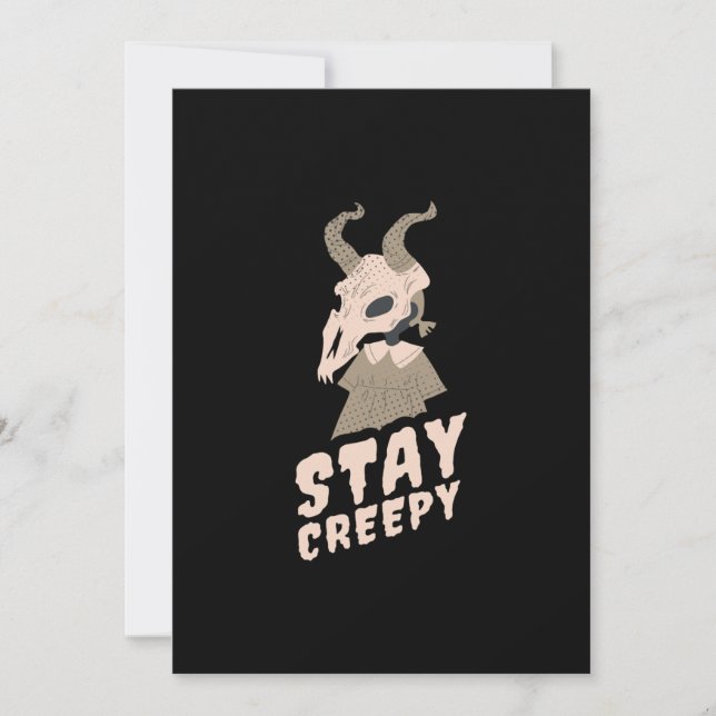 Save The Date Poison d'Halloween Stay Creepy (Devant)