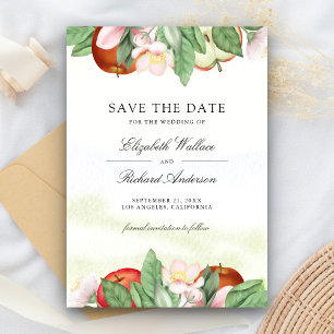Save The Date Pomme pour toujours Mariage aux pommes