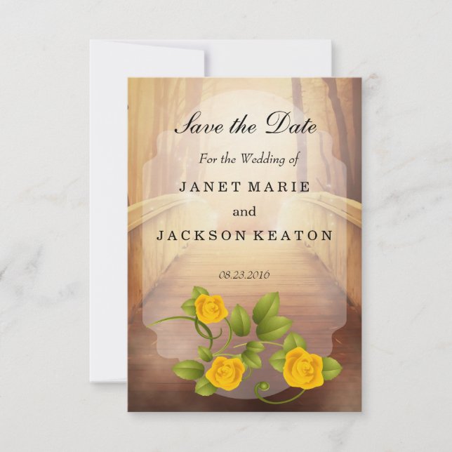 Save The Date Pont d'Amour, Mariage de la nature (Devant)