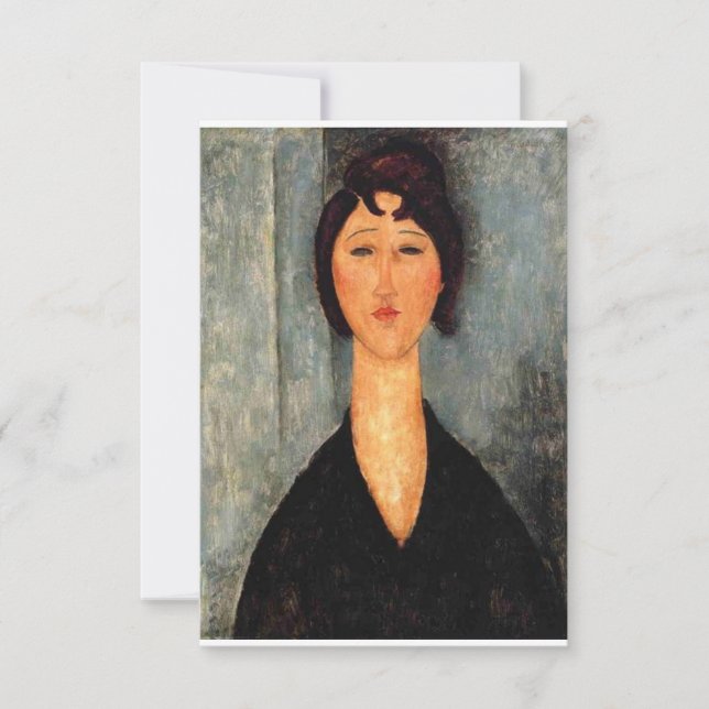 Save The Date Portrait de Woman Modigliani (Devant)
