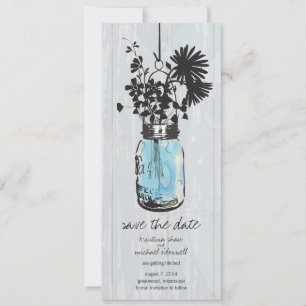 Save The Date Pot de fleurs en grès & Fleurs sauvages Enregistre