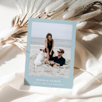 Poudre bleu Élégant Texte et photo | MARIAGE