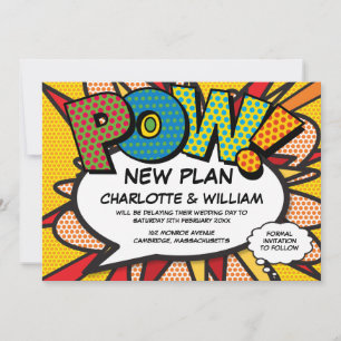 Save The Date POW reporté le changement de date Comic Book Pop A