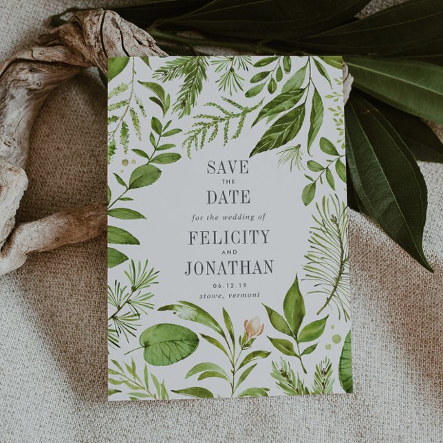 Save The Date prairie sauvage | Mariage botanique Enregistrer la (Créateur téléchargé)