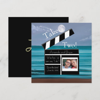 Save The Date Prenez deux, enregistrez la plage lune de la date