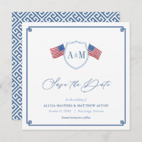 Preppy All-American Red White Blue Mariage