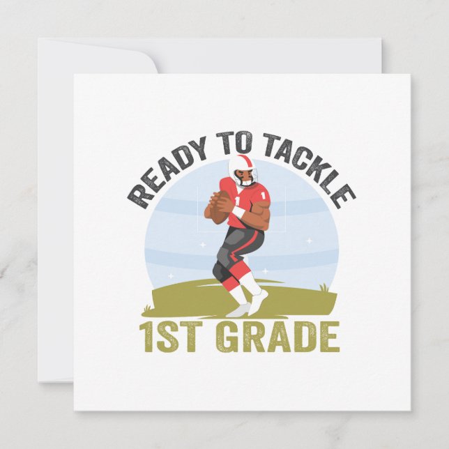 Save The Date Prêt à affronter le rugby Imaginaire de football d (Devant)