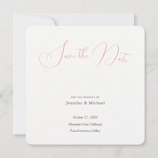 Save The Date Professionnel de mariage minimaliste moderne