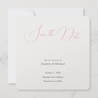 Save The Date Professionnel de mariage minimaliste moderne