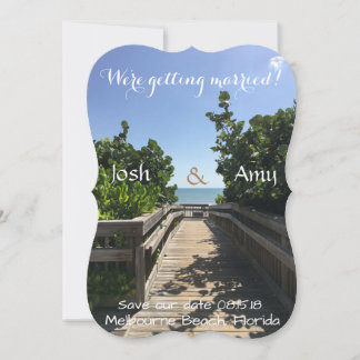 Save The Date Promenade sur la plage, Sauvegarder la date