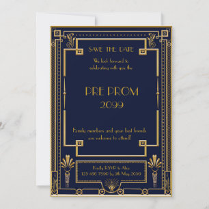 Save The Date PromJunior, Grand, Or, Marine