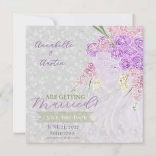Save The Date Puerto Madero noeud en tulle Bouquet  