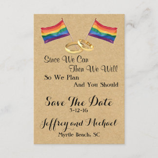 Save The Date Puisque Nous Pouvons : Mariage Gay Enregistrer Les