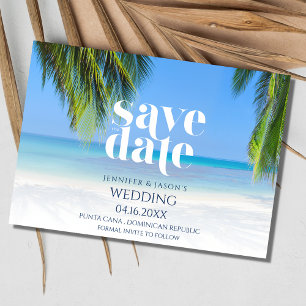 Save The Date Punta Cana Beach Destination Mariage
