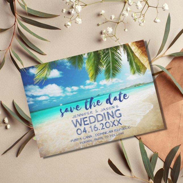 Save The Date Punta Cana Beach Destination Mariage (Créateur téléchargé)