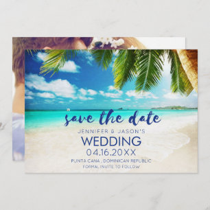 Save The Date Punta Cana Beach Destination Mariage