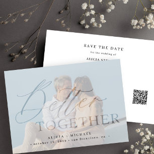 Save The Date QR CODE mieux ensemble script photo mariage