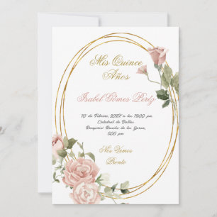 Save The Date Quinceanera Enregistrer la date en espagnol