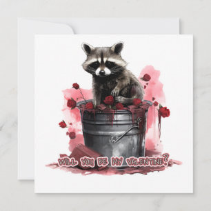 Save The Date Raccoon Seras-tu ma Saint-Valentin ?