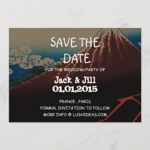Save The Date Rainstorm Sous le sommet