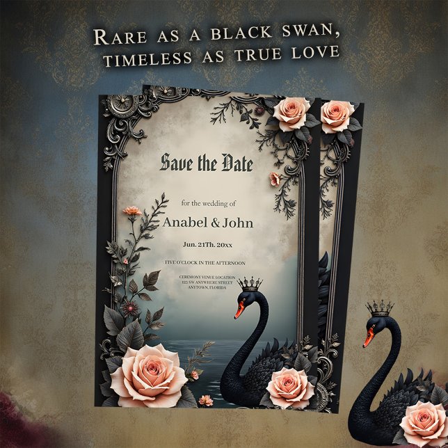 Save The Date Rare comme un cygne noir, éternel comme l'amour vr (Créateur téléchargé)