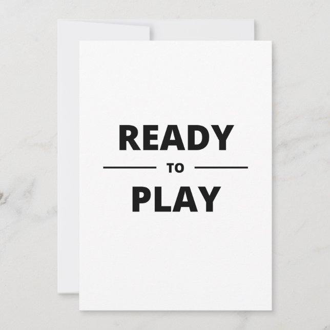 SAVE THE DATE READY TO PLAY (Devant)