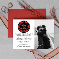 Red Parties scintillant Poker Chip Casino Mariage 