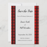 Red Scottish Tartan Burlap motif Enregistrer la da