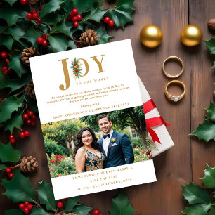 Save The Date Refined & Chic Poinsettias Garland Mariage Photo