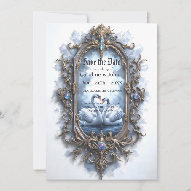 Save The Date Réflexion Éternelle – L'Union Swanheart. (Devant)