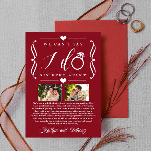 Save The Date Remise du Mariage de Six Pieds Horaire Changement