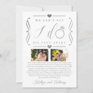 Save The Date Remise du Mariage de Six Pieds Horaire Changement 